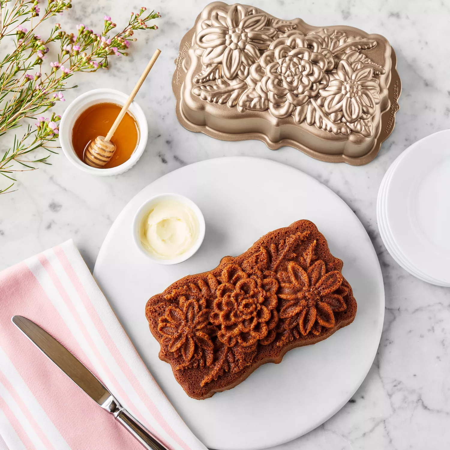 Nordic Ware Wildflower Loaf Pan