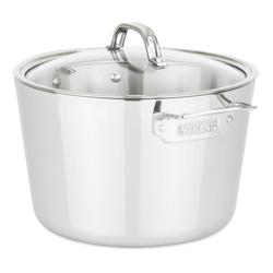Viking Contemporary Stainless Steel Stock Pot, 8 Qt. Great stock pot, perfect cooking and size