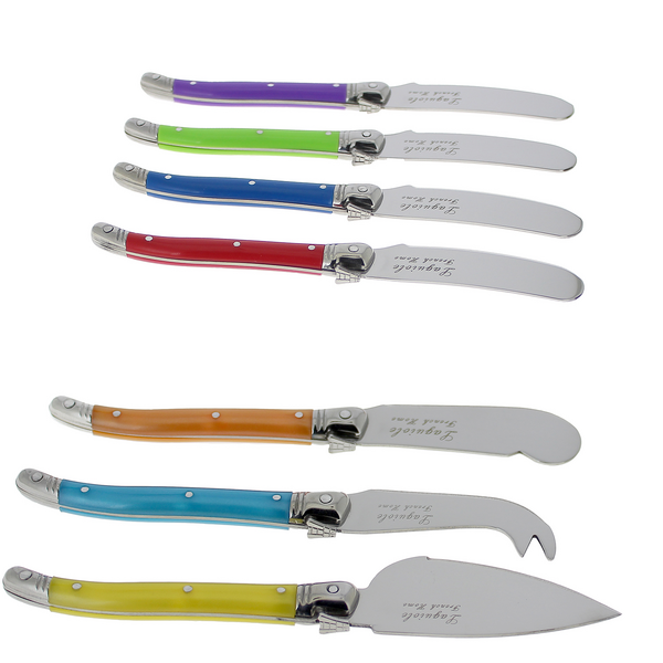 French Home 7-Piece Laguiole Cheese Knife & Spreader Set, 7 Piece