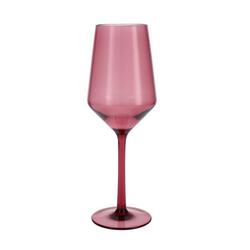 Pink wine glasses - stemless wineglasses finished with food safe