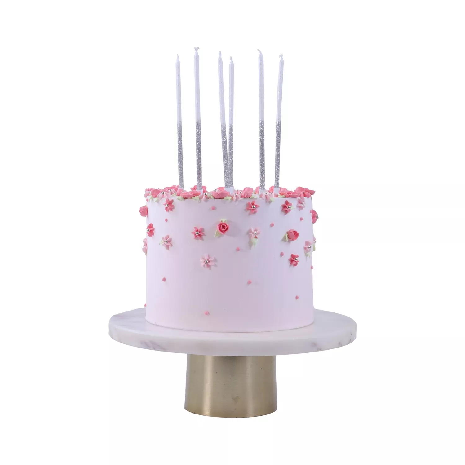 PME Tall Glitter Candles, Set of 16