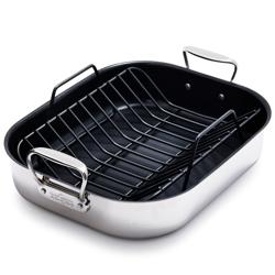 All-Clad Nonstick Roasting Pan with Nonstick Rack, 13" x 16" Best nonstick roti pan!!