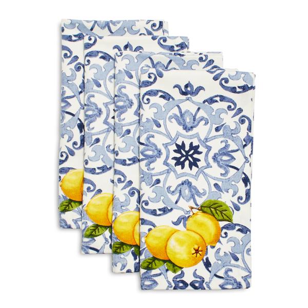 Limone Tile Napkins, Set of 4