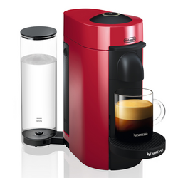 Nespresso VertuoPlus by De&#8217;Longhi with Aeroccino3 Frother, Red