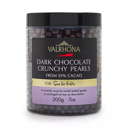 Valrhona &#x2122; Dark Chocolate Crunchy Pearls, 55% Cacao