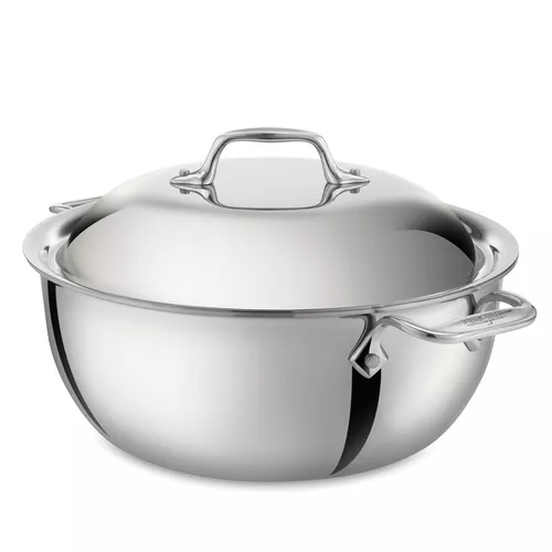 All-Clad D5 Brushed Stainless Steel 4.5 Quart Universal Pan