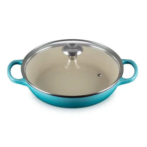 Le Creuset Signature Braiser with Glass Lid, 2.25 qt.