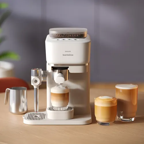Philips Baristina Latte Coffee & Espresso Machine with Smart Milk Frother