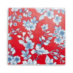 Pique-nique Floral Coasters, Set of 4