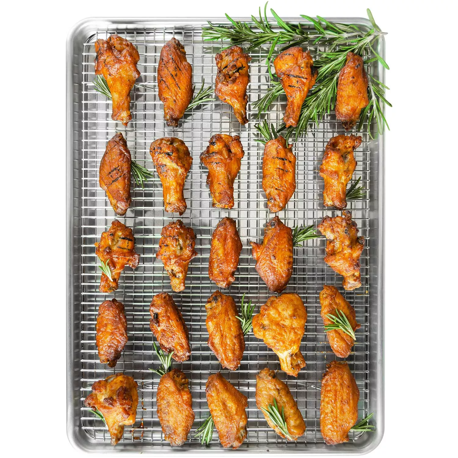 Fat Daddio's Cookie Sheet, Silicone Mat & Cooling Rack Set, 3 Piece