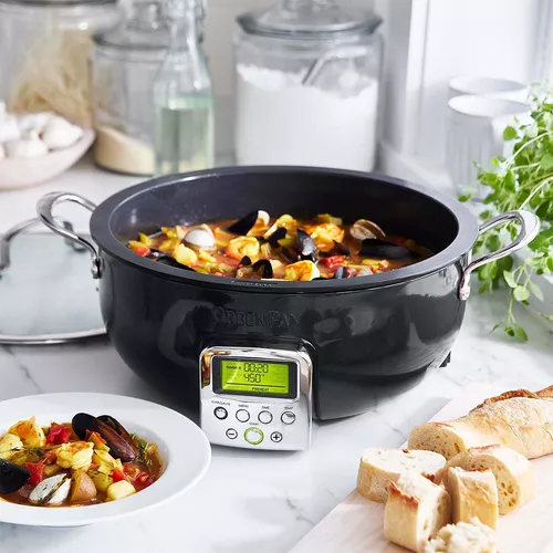 GreenPan Elite Ceramic Nonstick Essential Smart Skillet, 6 Qt.