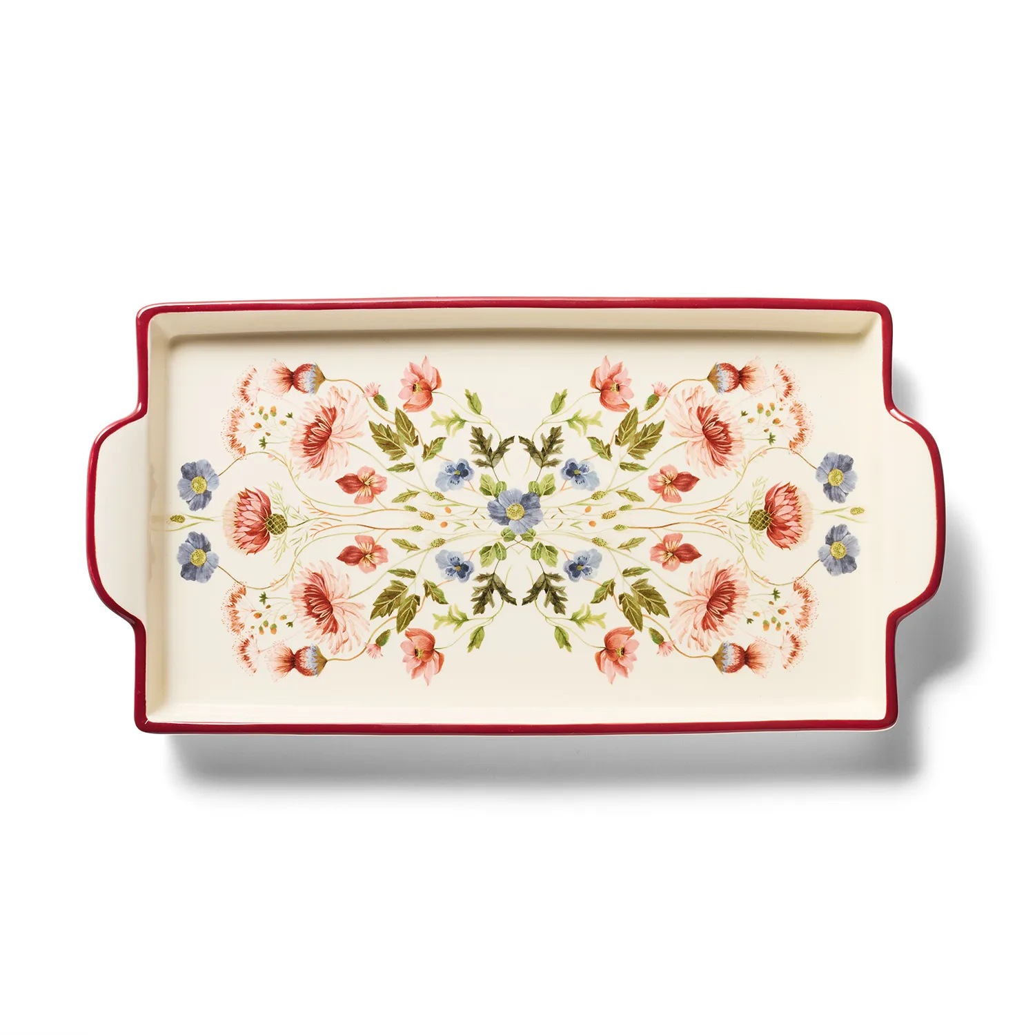 Sur La Table Autumn Botanical Rectangular Tray