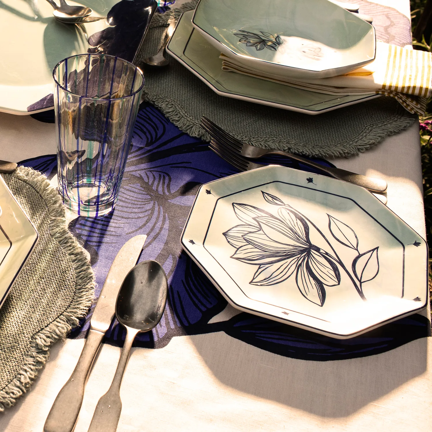 Mariana Velásquez x Sur La Table Iris Tablecloth, 70" x 120"