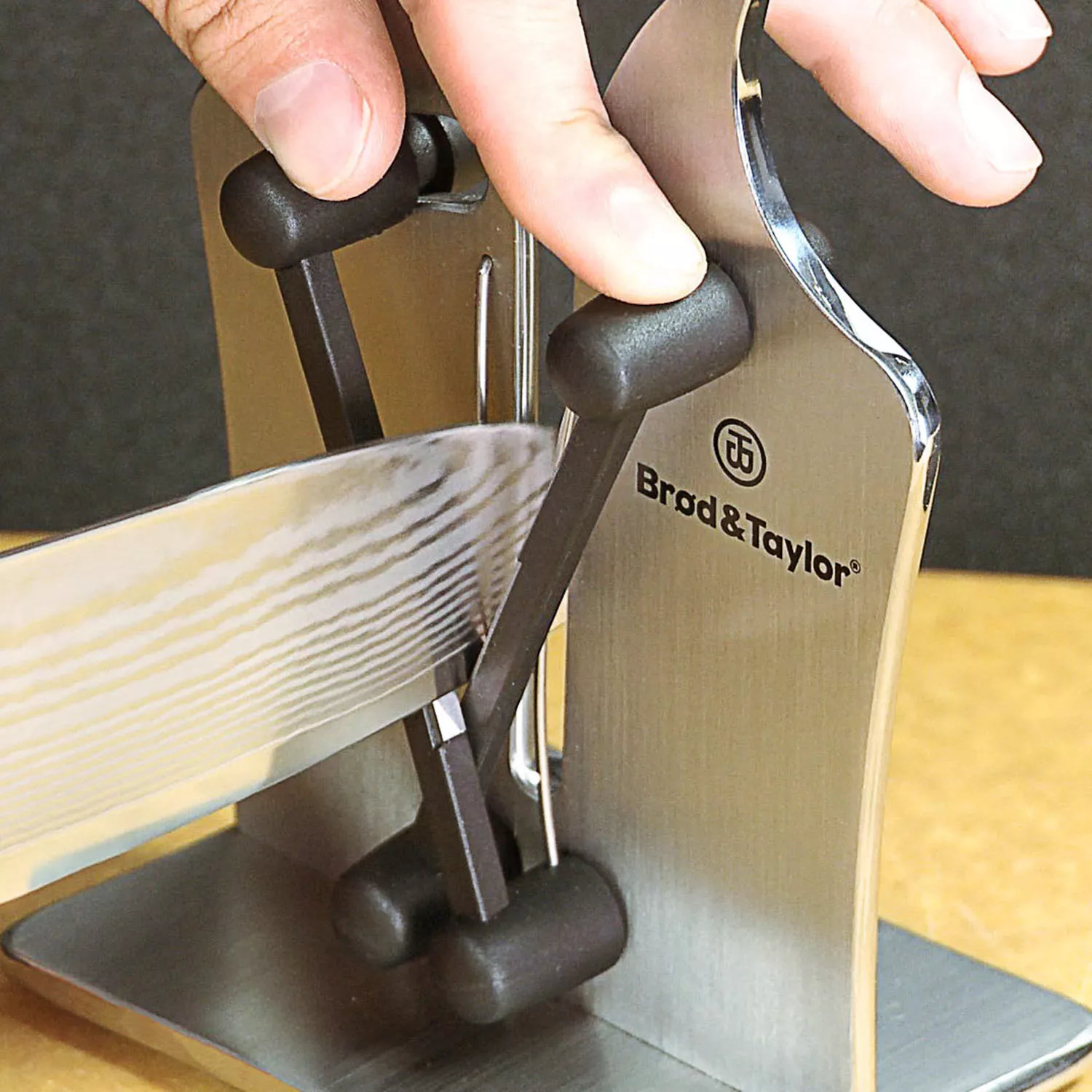 Brod & Taylor Classic Black Manual Knife Sharpener