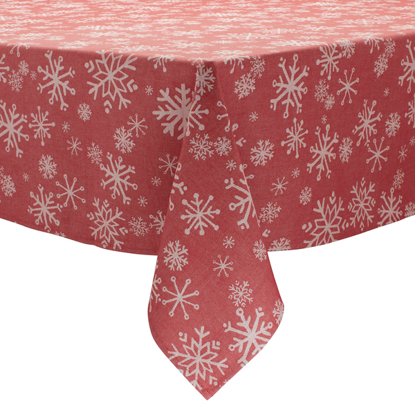 Sur La Table Snowflake Jacquard Tablecloth