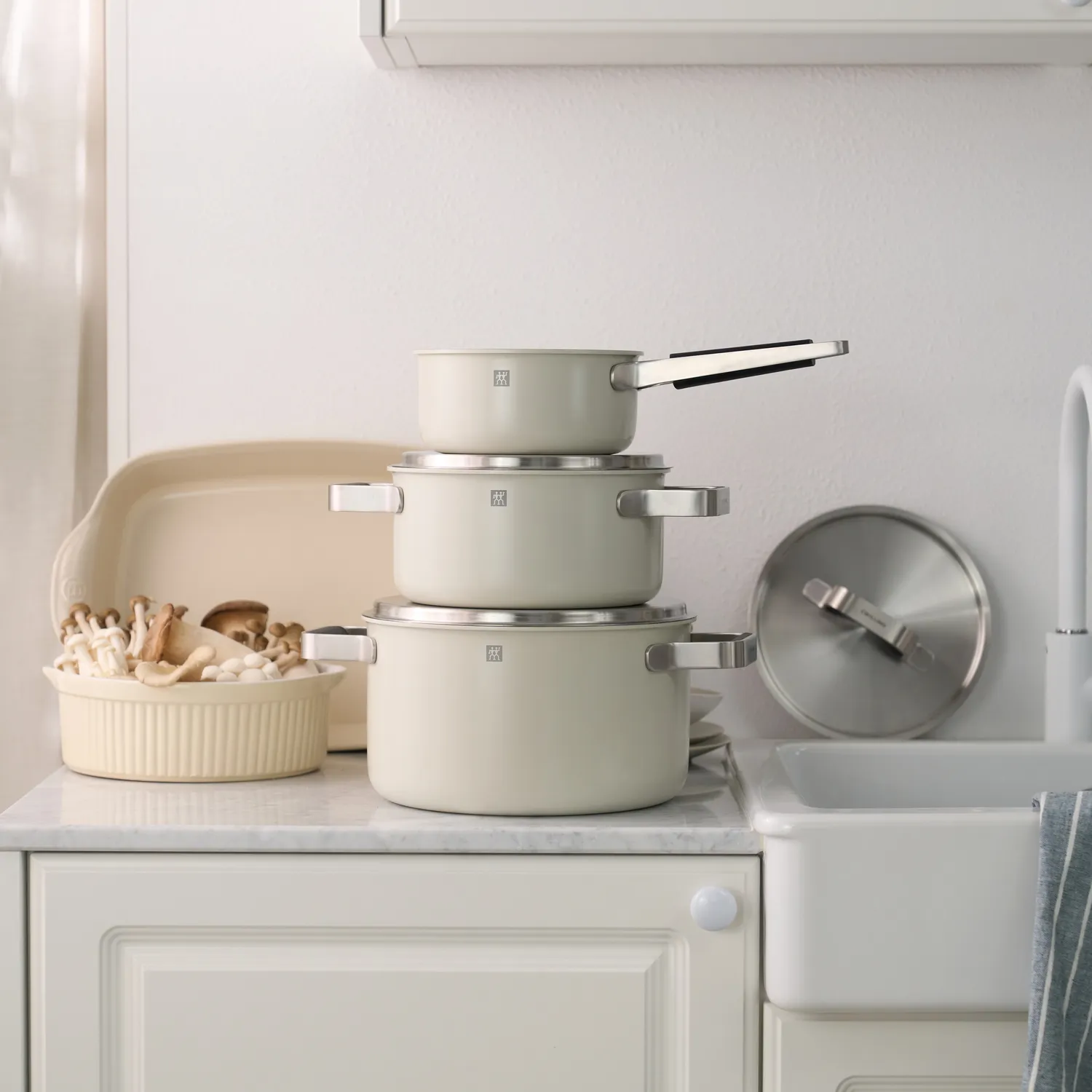 Zwilling Pure Stainless Steel 6-Piece Cookware Set