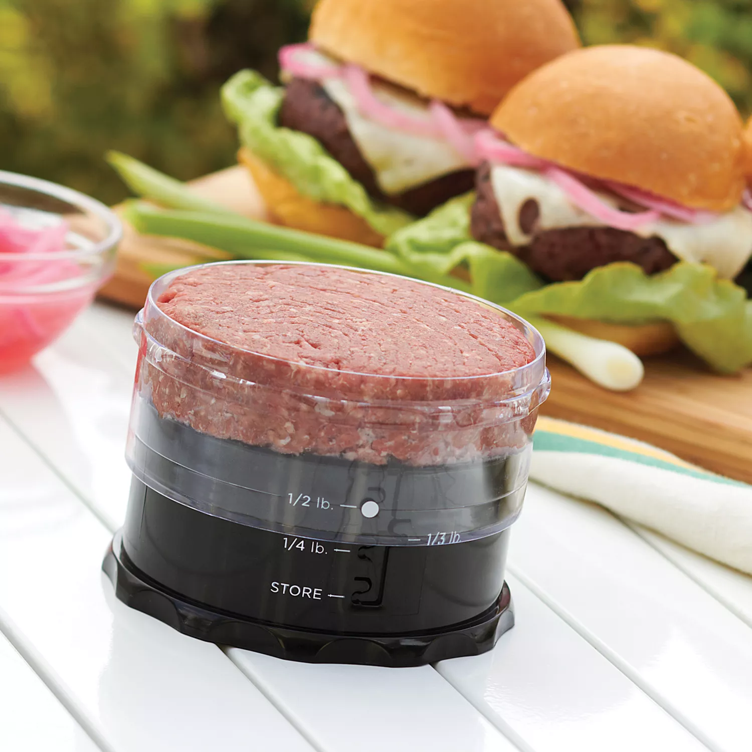 Outset Adjustable Burger Press