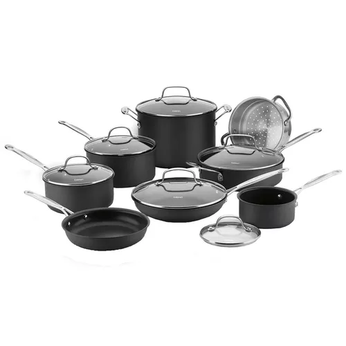 Cuisinart Chef’s Classic Nonstick Hard-Anodized 14-Piece Cookware Set