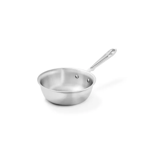 All-Clad D3 Stainless Steel 3-Ply Bonded Cookware Chef's Selection Open Saucier, 1 qt.
