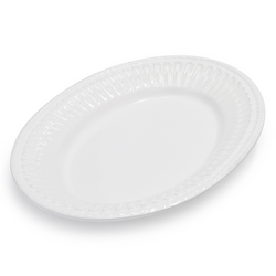 White Paola Serving Platter, 15.75&#34; x 12&#34;