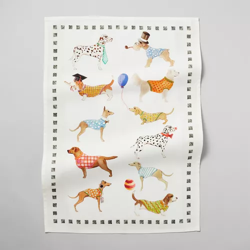 Sur La Table Assorted Dogs Kitchen Towel