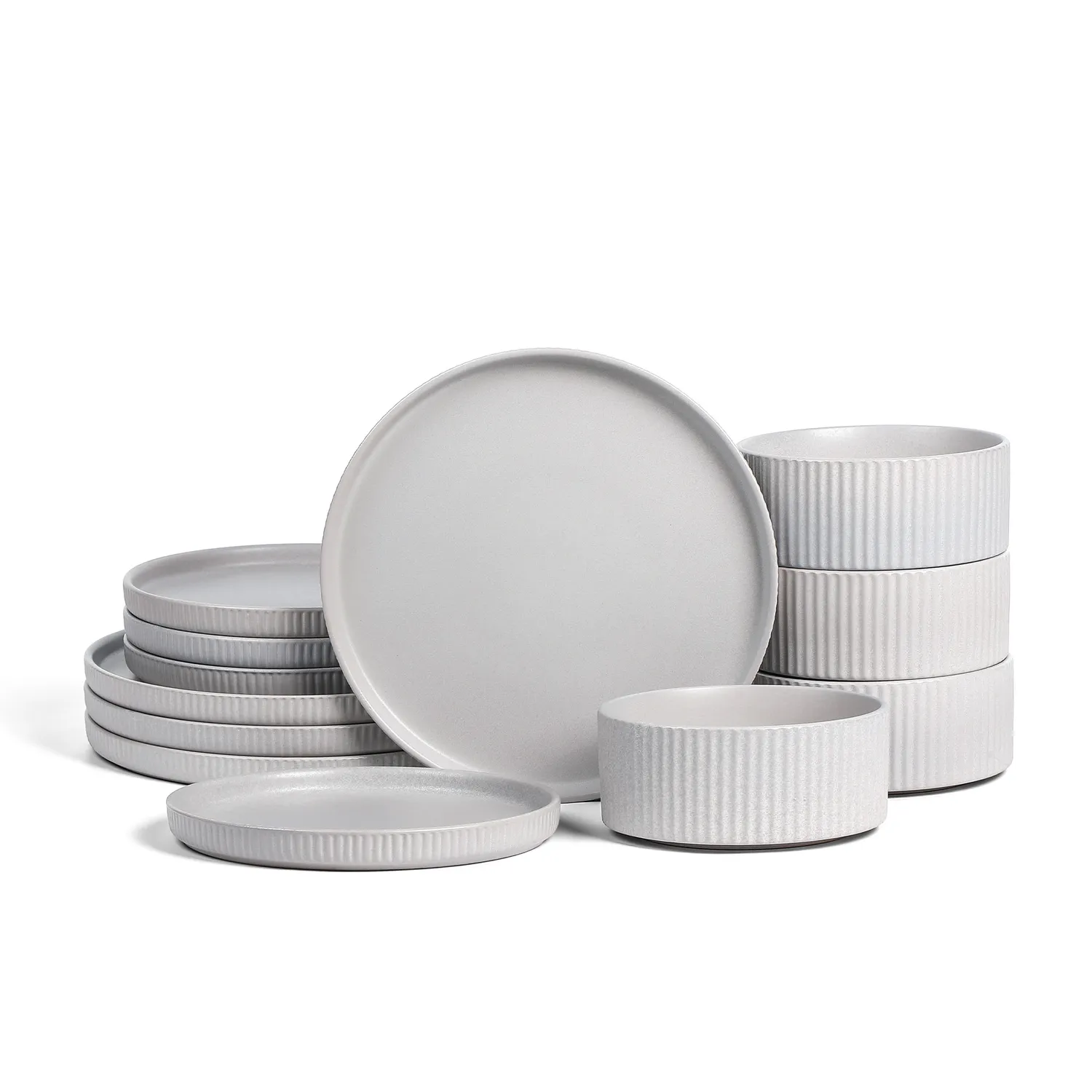 Stone Lain Haven Stoneware 12-Piece Dinnerware Set
