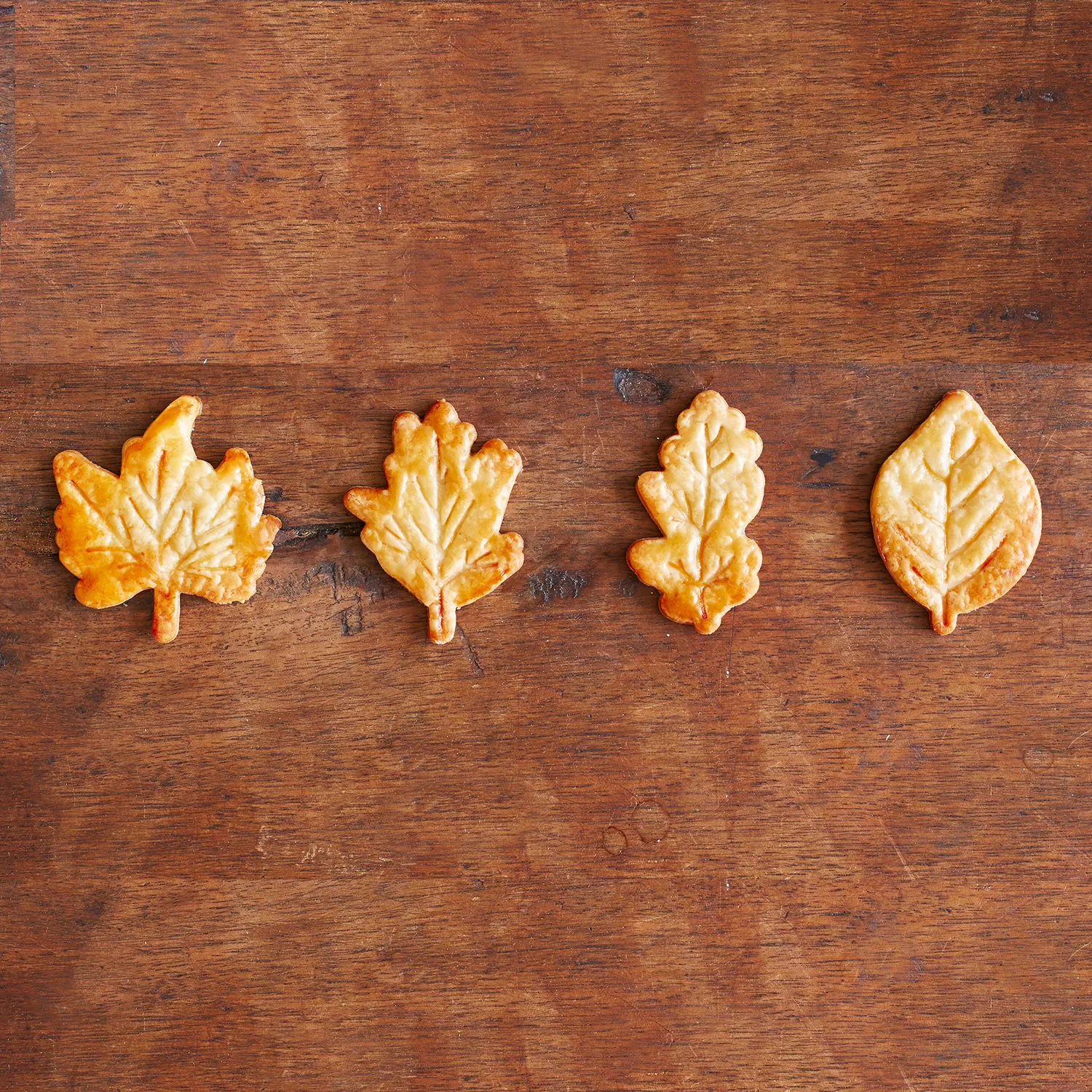 Leaf Pie Crust Cutters, Set of 4