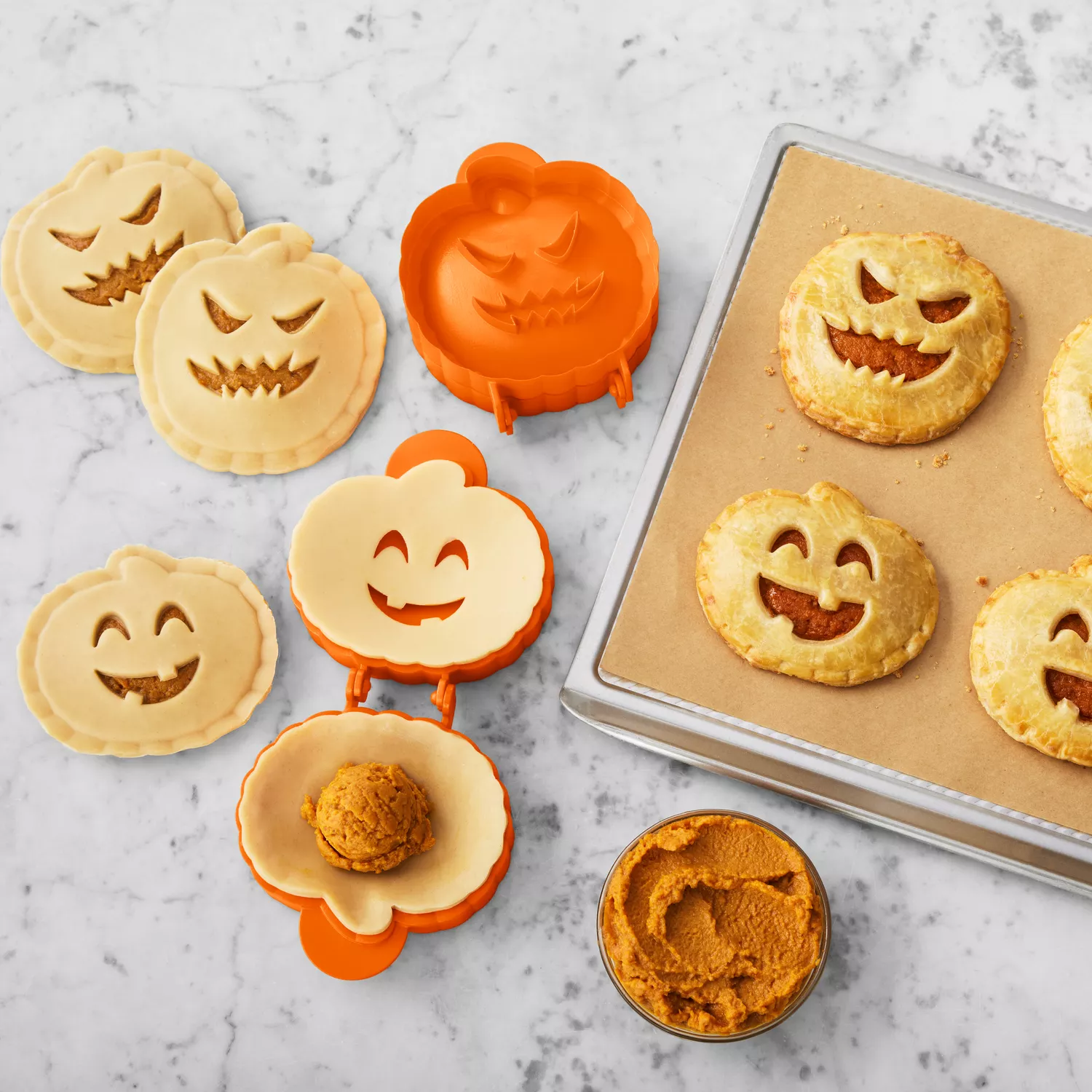 Sur La Table Jack-O-Lantern Hand Pie Cutters, Set of 2