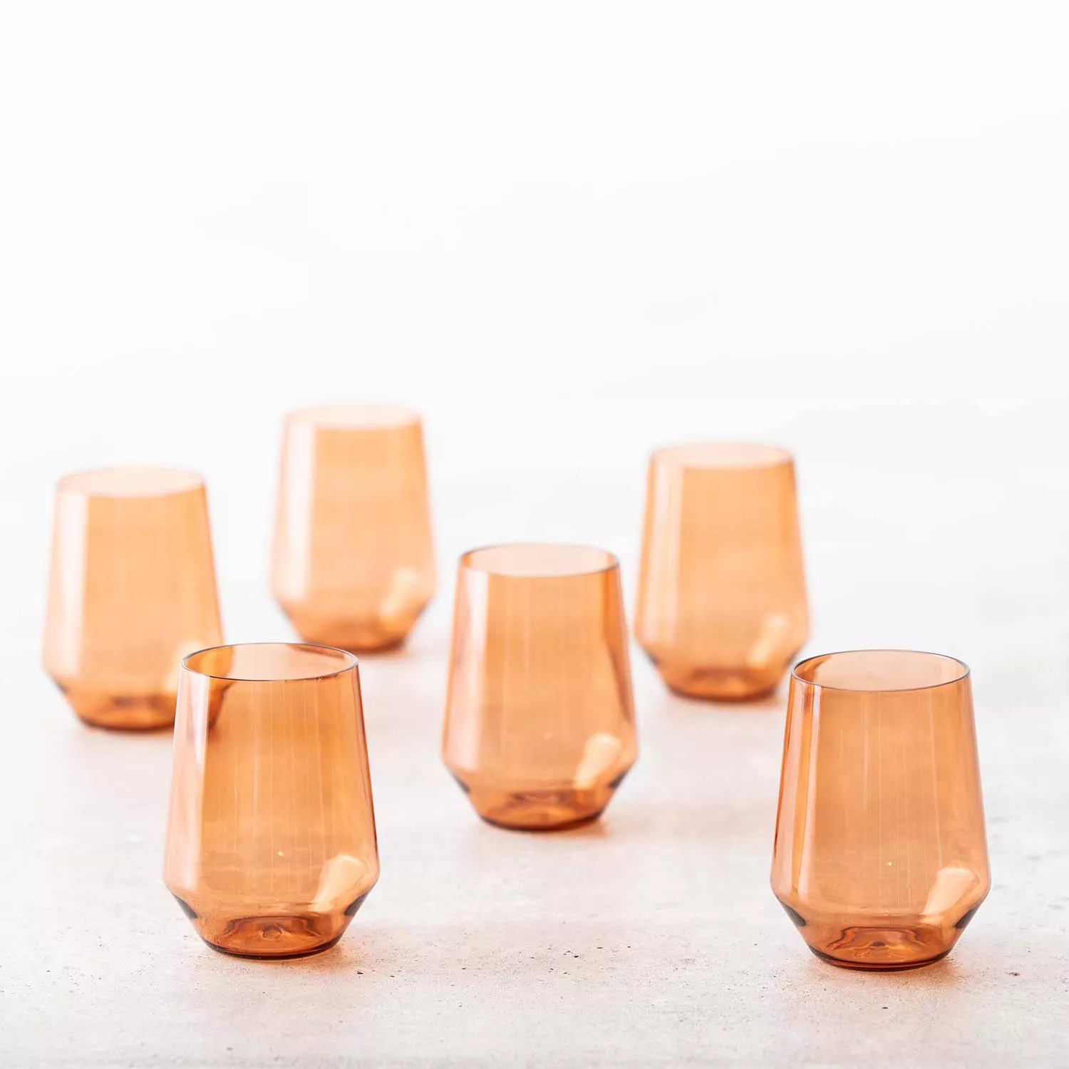 Fortessa Sole Outdoor Stemless Wine Glasses, Set of 6