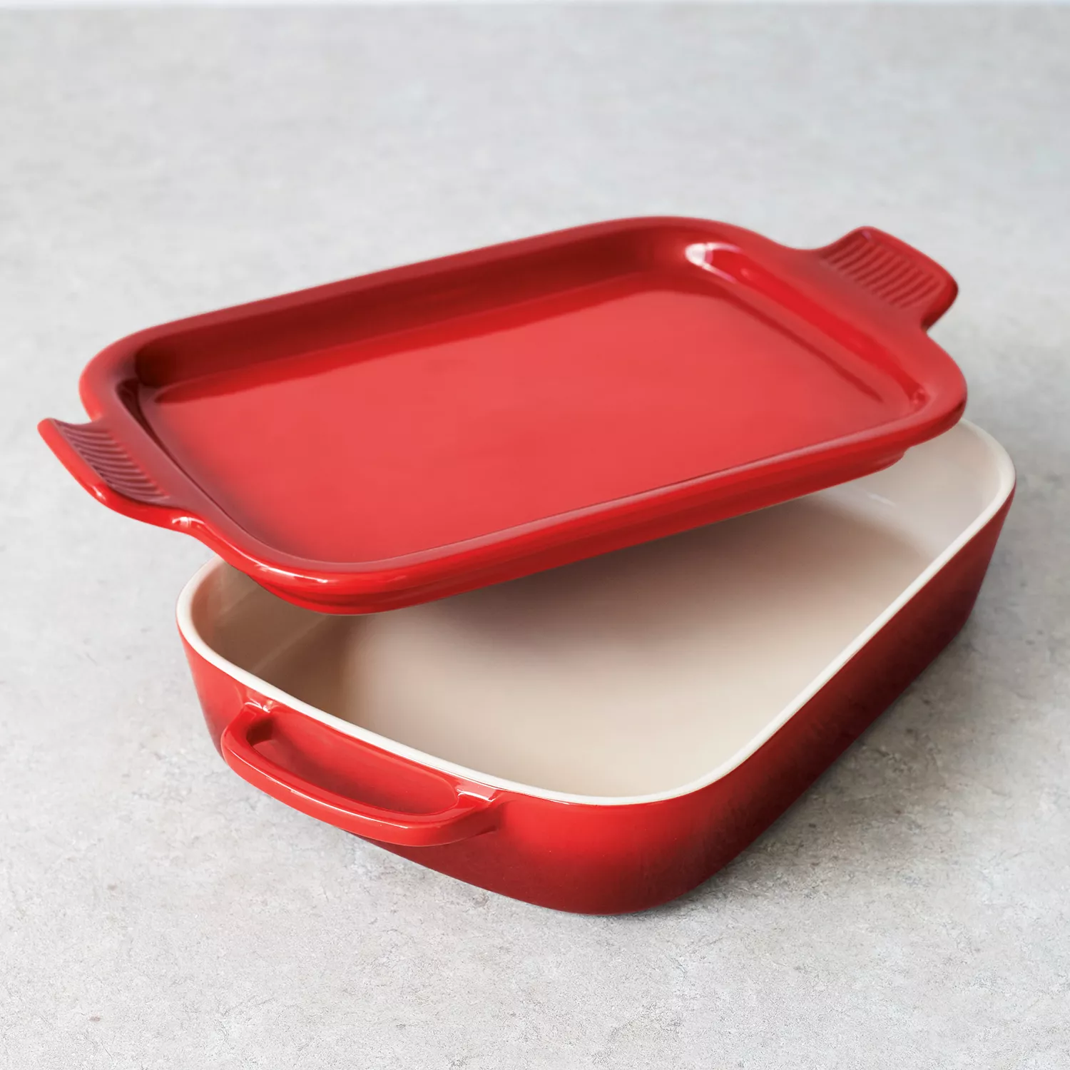 Le Creuset Rectangular Baker with Platter Lid