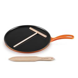 Le Creuset Crepe Pan Set This works amazingly well for pancakes, crepes, tortillas, lefse, etc