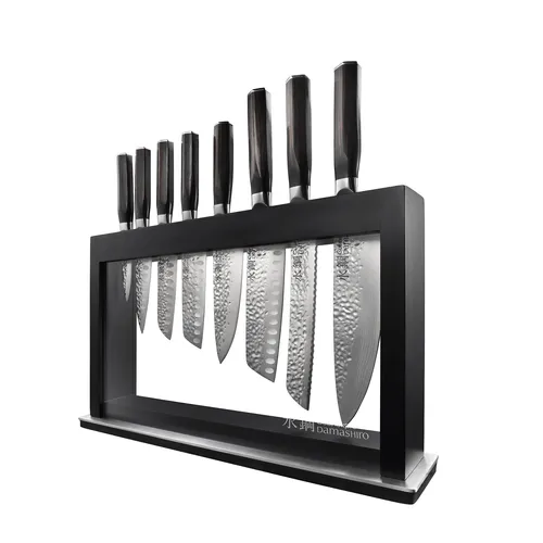 Cuisine::pro Damashiro Emperor Hisa 9-Piece Knife Block Set