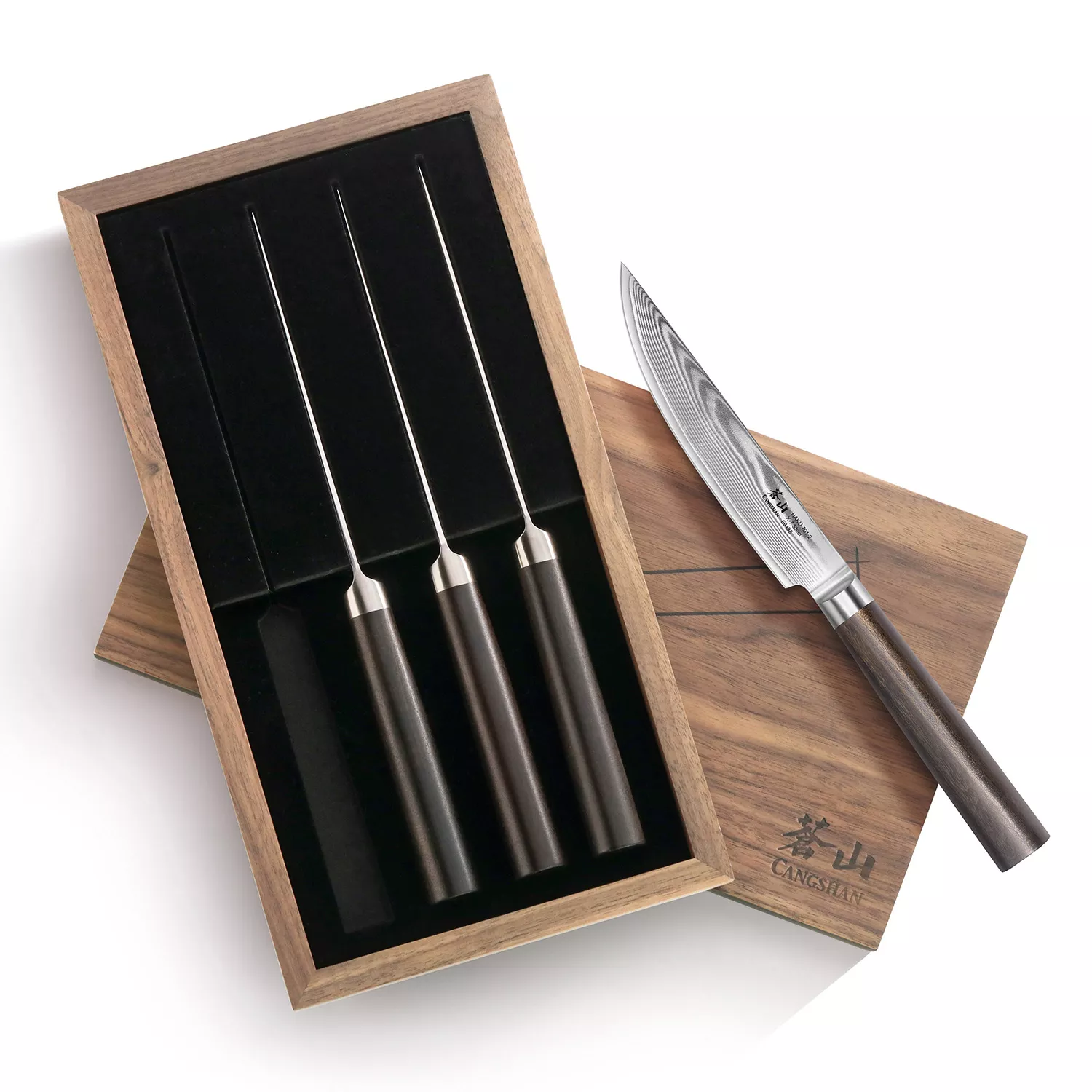 Smokin' and Grillin' with AB Signature Japanese Damascus Steel Knife Set of 2