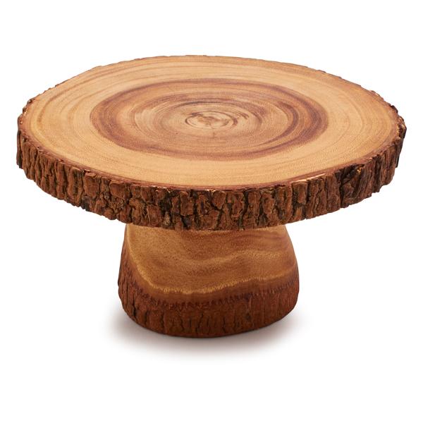 Wood Slice Beverage Stand