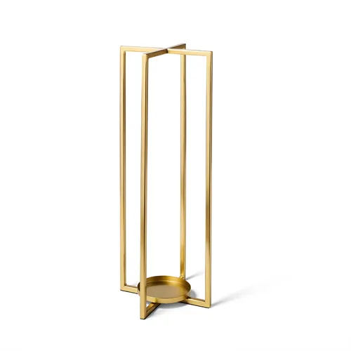 Sur La Table Goldtone Hurricane Candle Holder