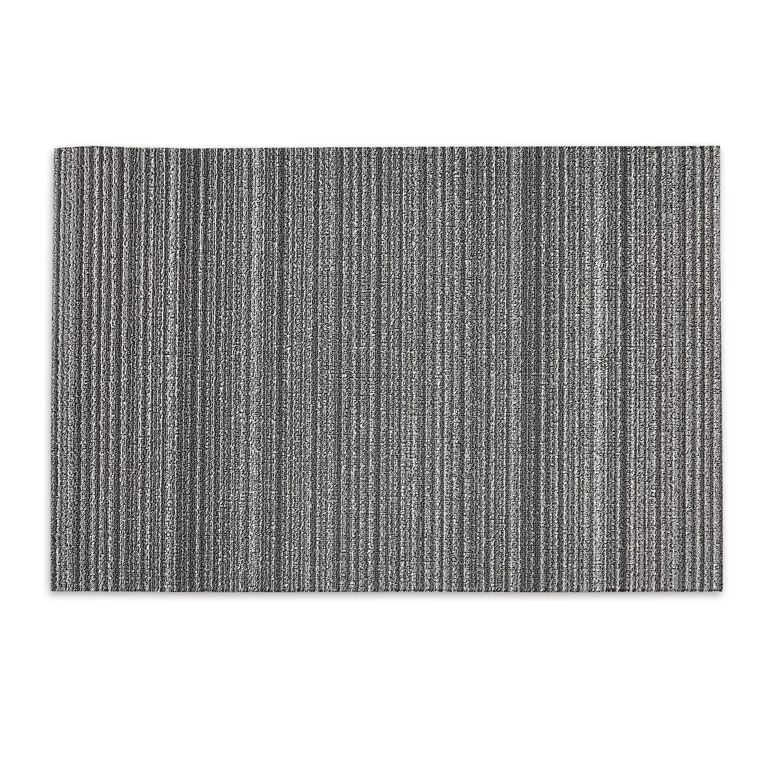 Chilewich Skinny Stripe Shag Rug, Shadow