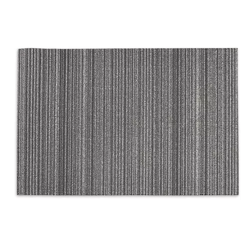 Chilewich Skinny Stripe Shag Rug, Shadow