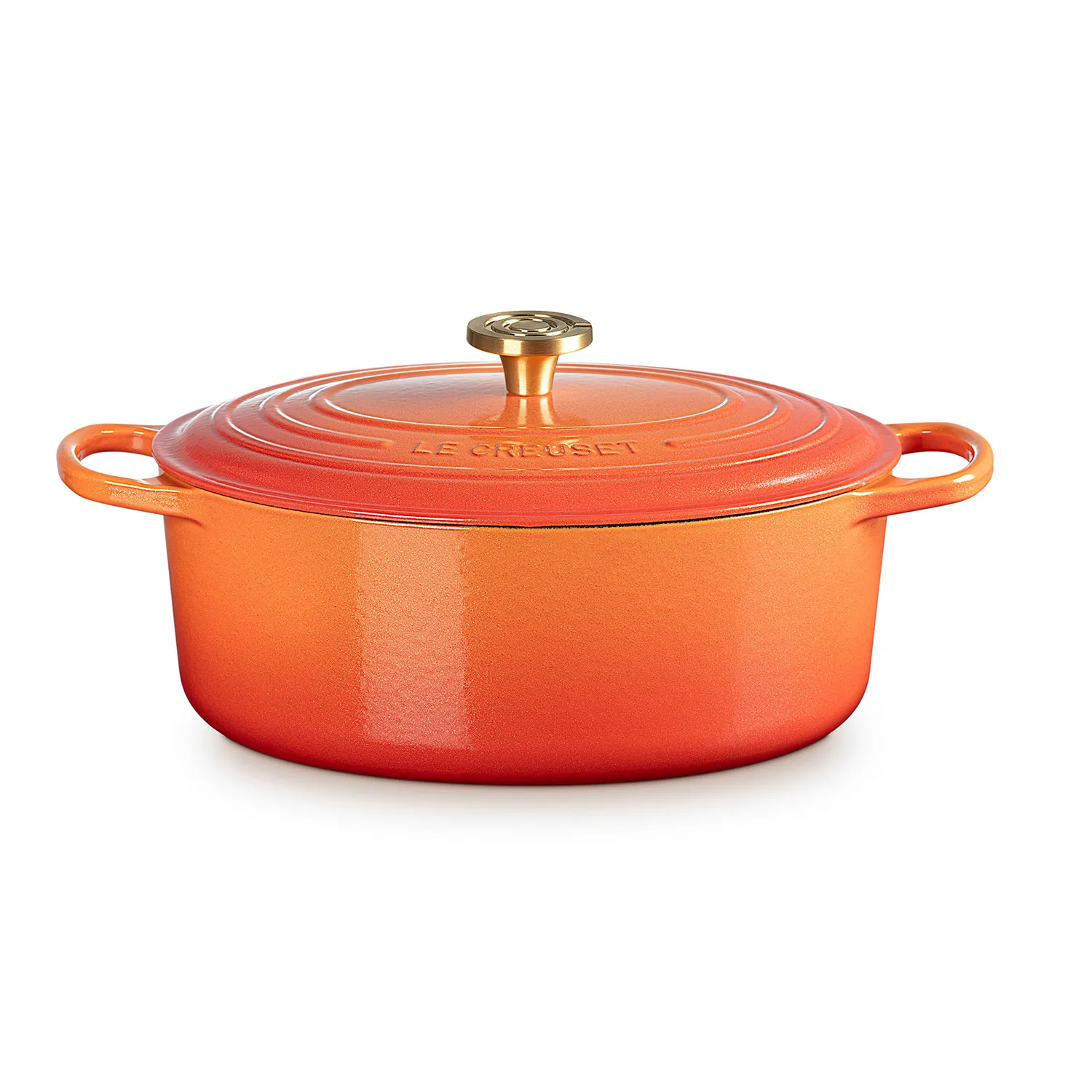 Le Creuset Signature Flamme Dorée Oval Dutch Oven, 6.75 qt.