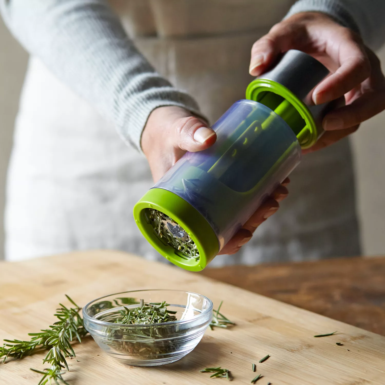 Microplane Stainless Steel Herb Mill with Herb Stripper