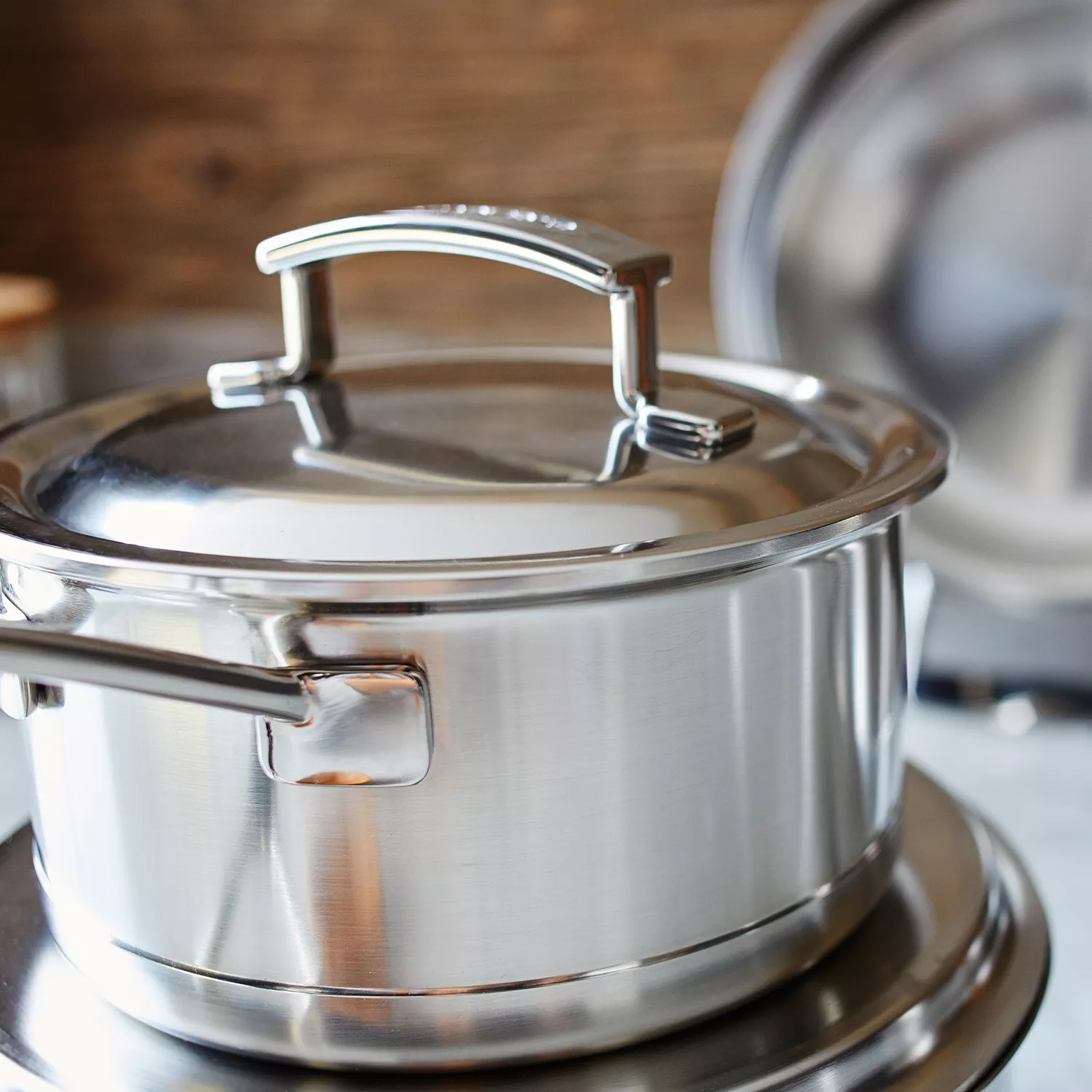 Demeyere Silver7 Stainless Steel Saucepan with Lid