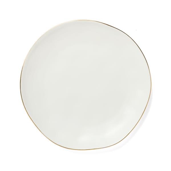 Sur La Table Gold Rimmed Dinner Plate