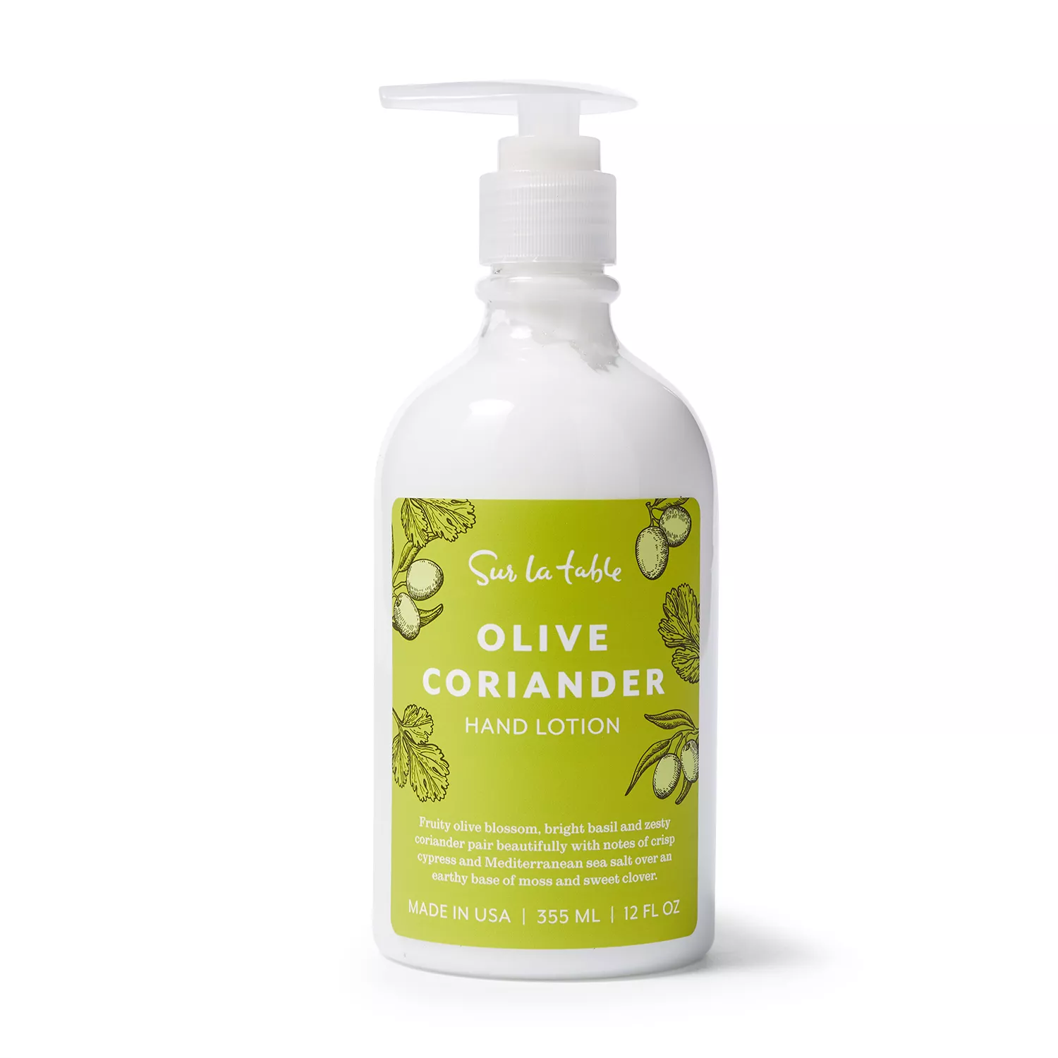  Sur La Table Olive Coriander Hand Lotion, 12 oz.