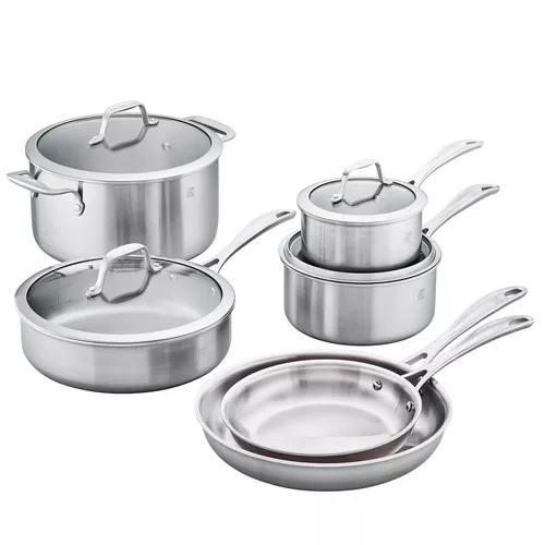 Zwilling Spirit Stainless Steel 10-Piece Cookware Set