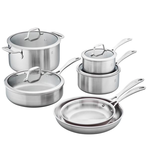 Zwilling Spirit Stainless Steel 10-Piece Cookware Set