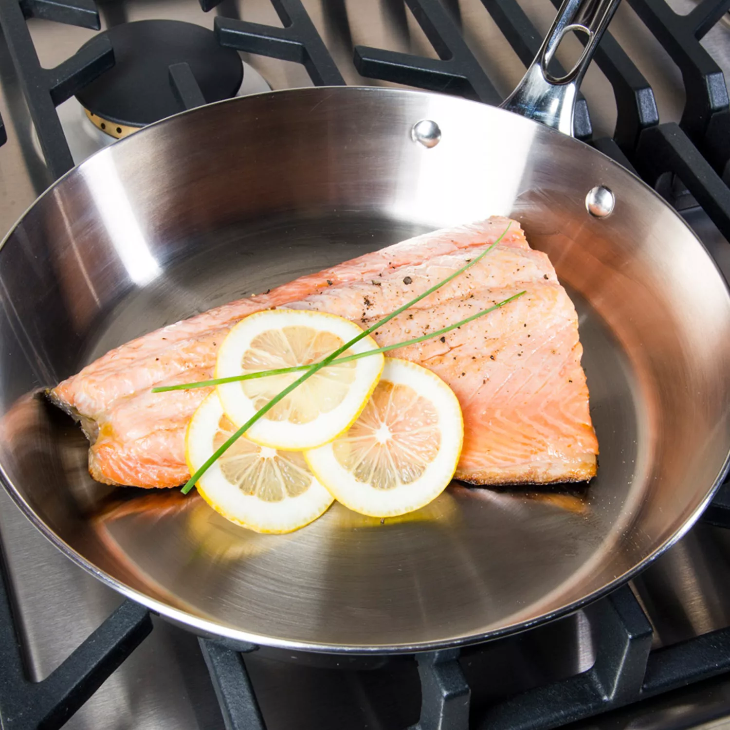 Viking Contemporary Stainless Steel Skillet