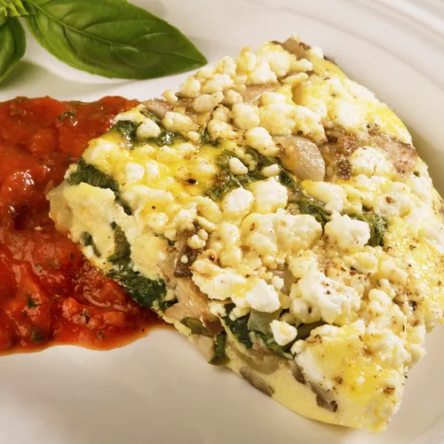 Wild Mushroom, Spinach & Goat Cheese Frittata