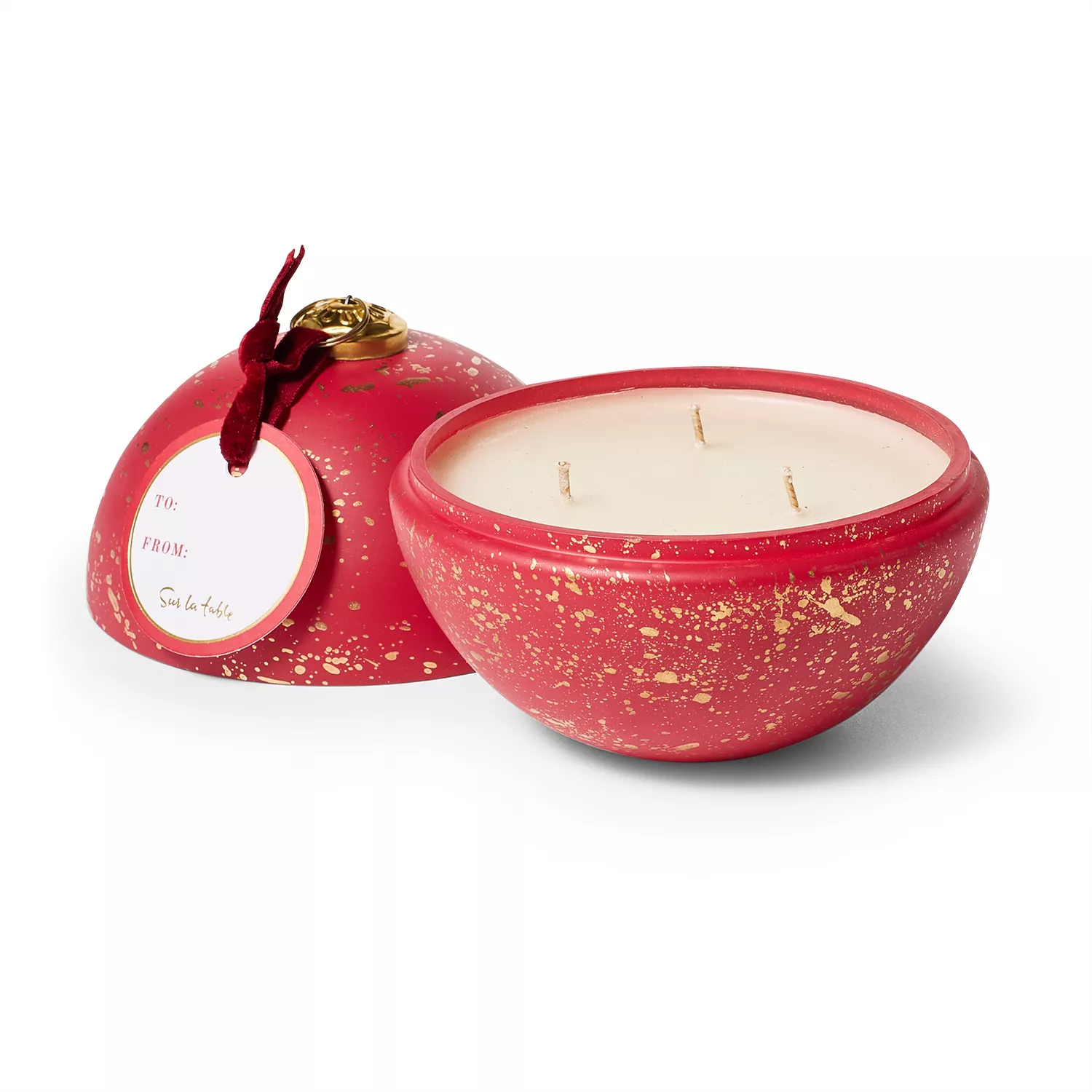 Sur La Table Spiced Winter Citrus Ornament Candle