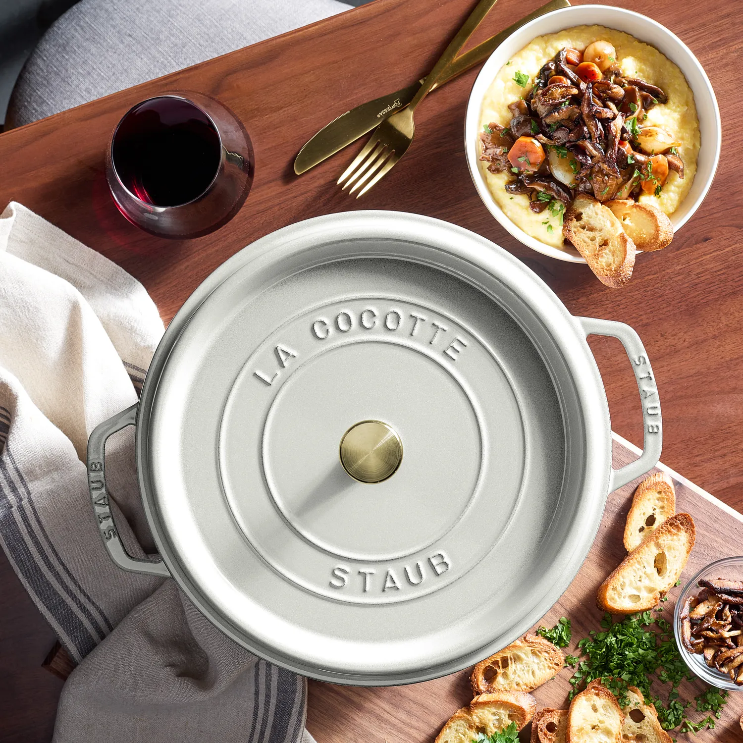 Staub Round Dutch Oven, 7 qt.