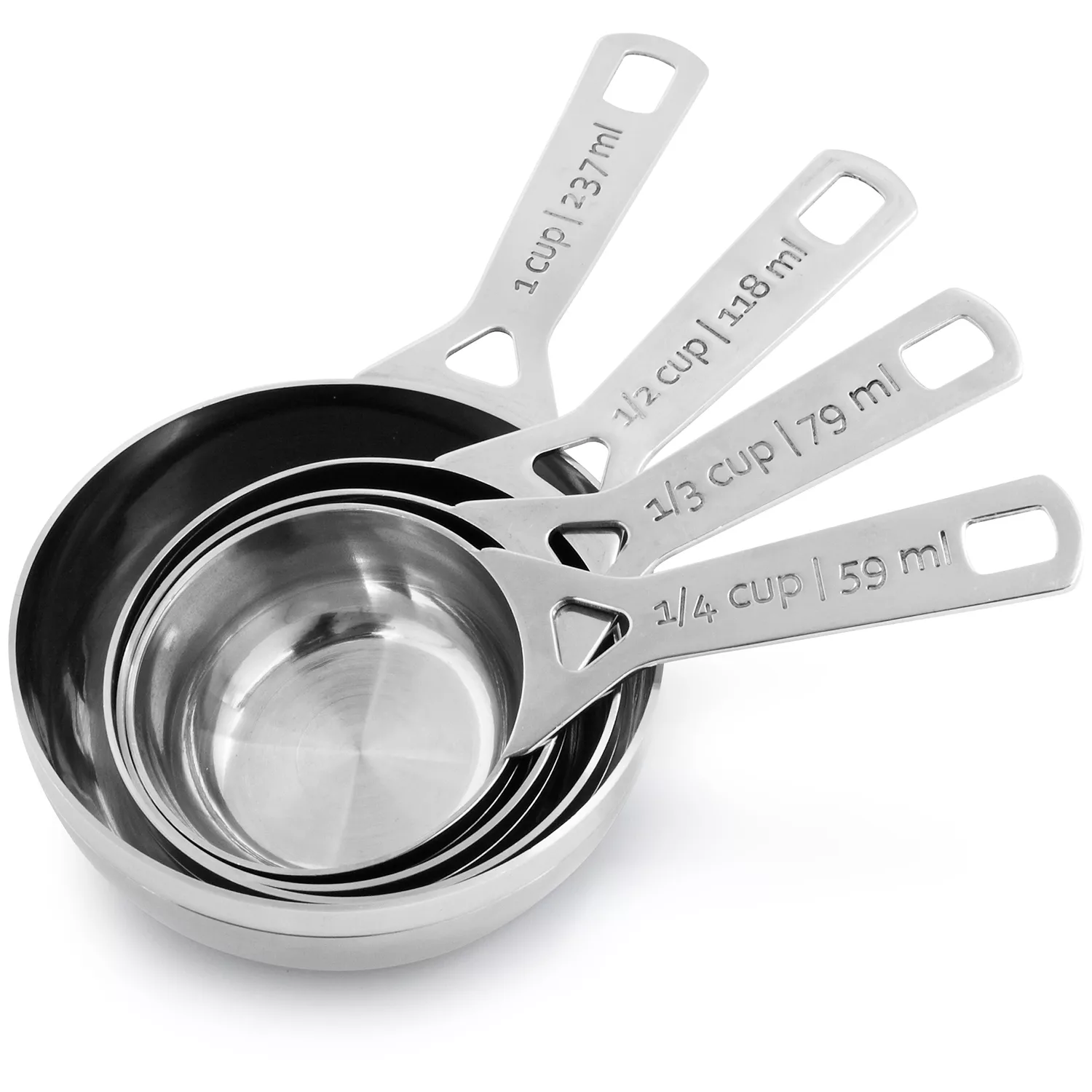 Le Creuset Stainless Steel Measuring Cups, Set of 4