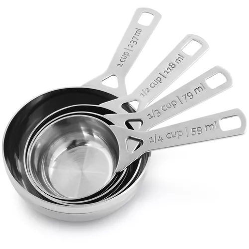 Le Creuset Stainless Steel Measuring Cups, Set of 4